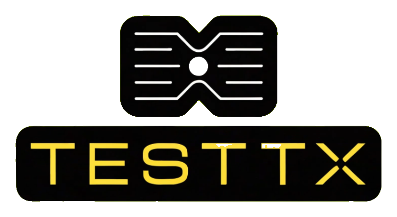 TESTTX emblem and wordmark